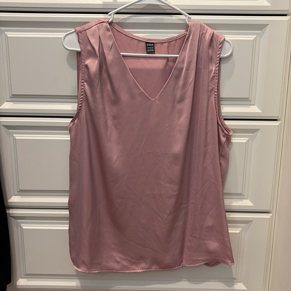 Blush V-Neck Top